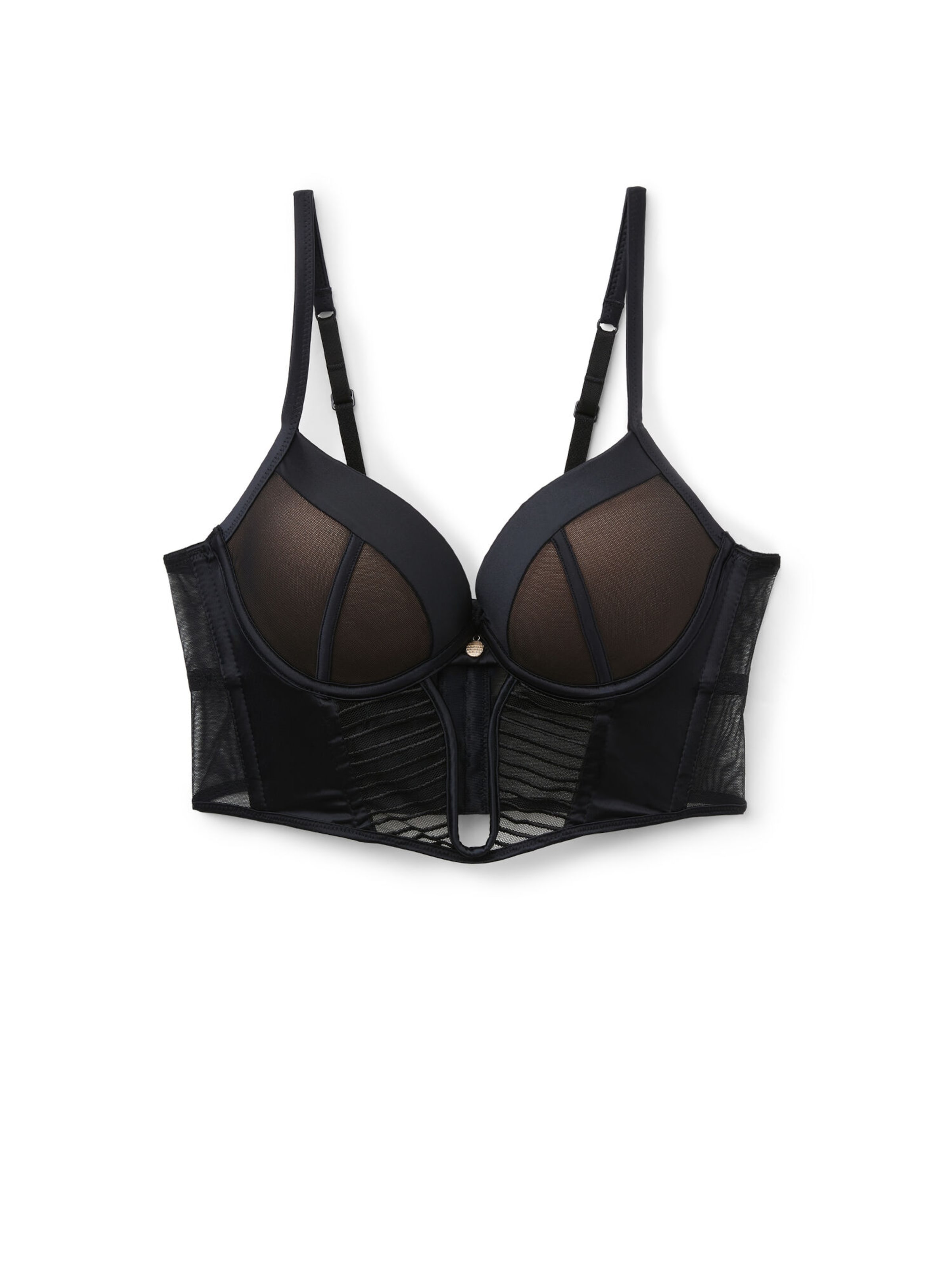 Tezenis T-shirt Bra in Black: front