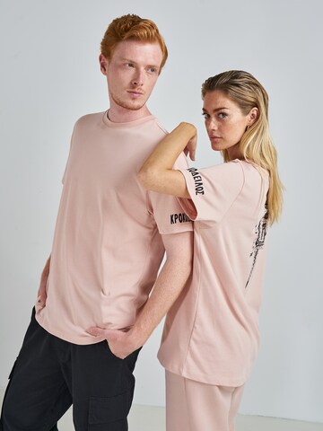 T-Shirt 'Toni' ABOUT YOU x Swalina&Linus en rose : devant