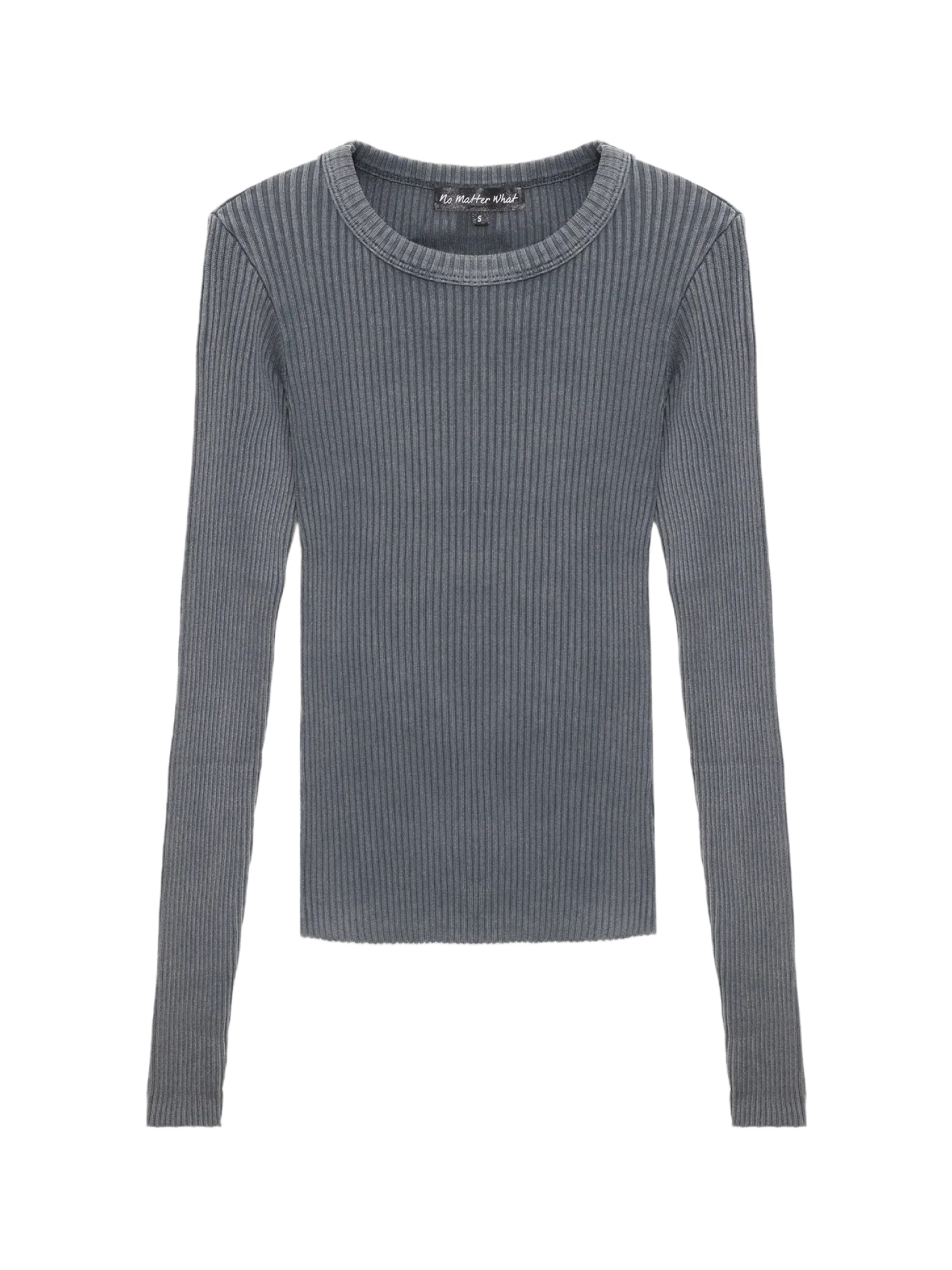 No Matter What Shirt in Grijs: voorkant