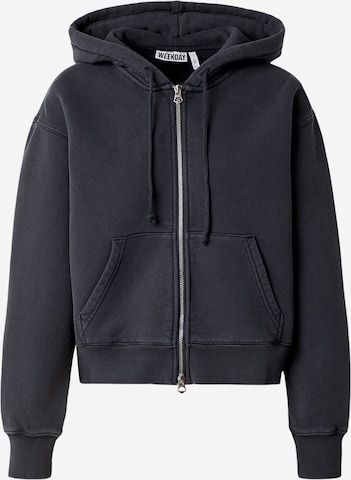 Veste de survêtement 'Tonia' WEEKDAY en noir : devant