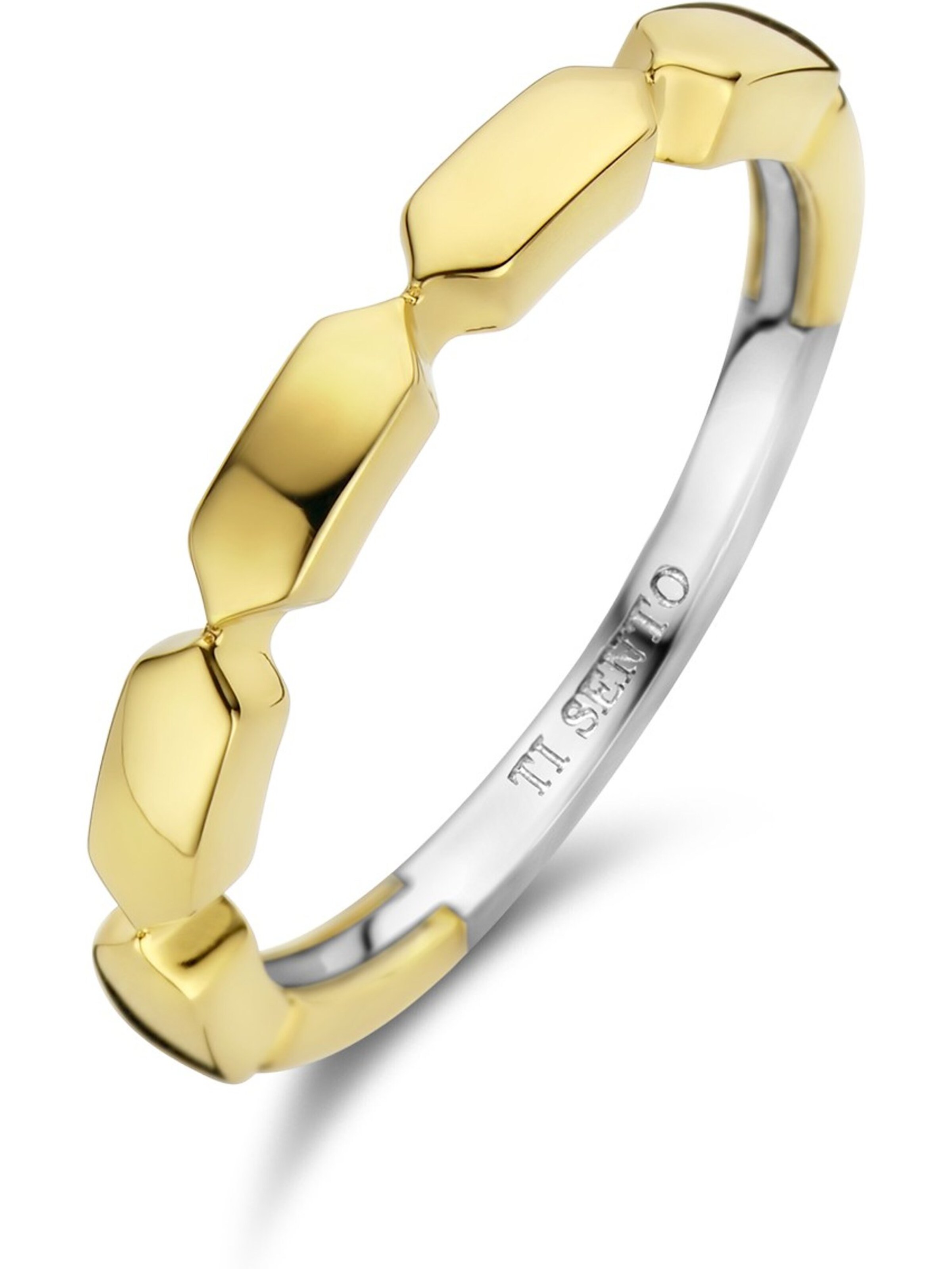 Ti Sento Milano Ring in Gelb: Vorderseite