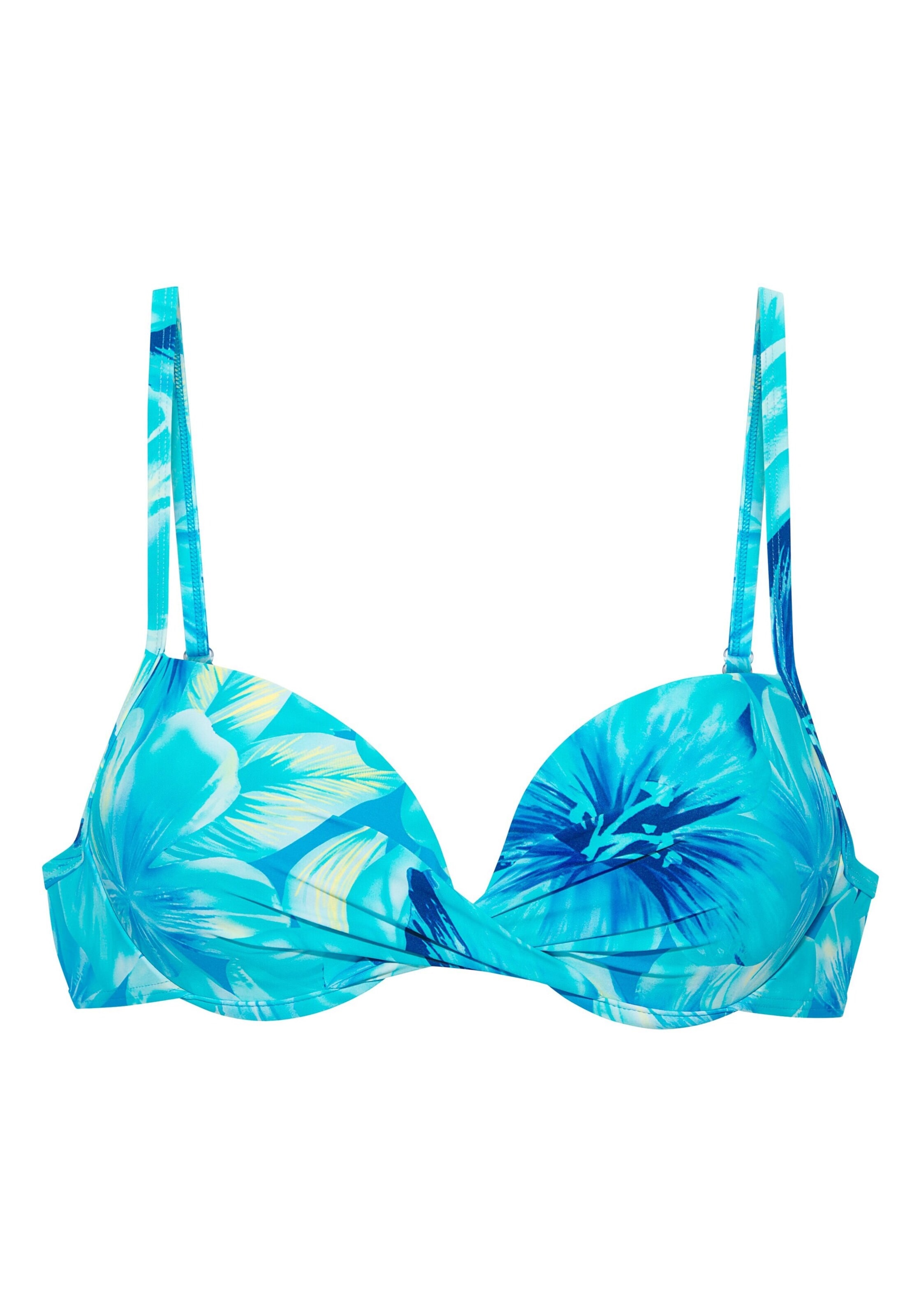s.Oliver Push-up Bikini top in Blue: front