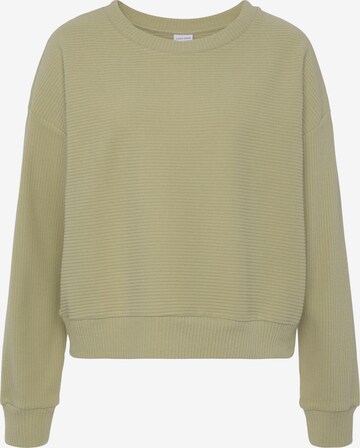 Sweat-shirt s.Oliver en beige : devant