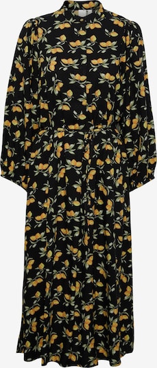 Y.A.S Robe-chemise 'Citri' en jaune d'or / vert clair / noir, Vue avec produit