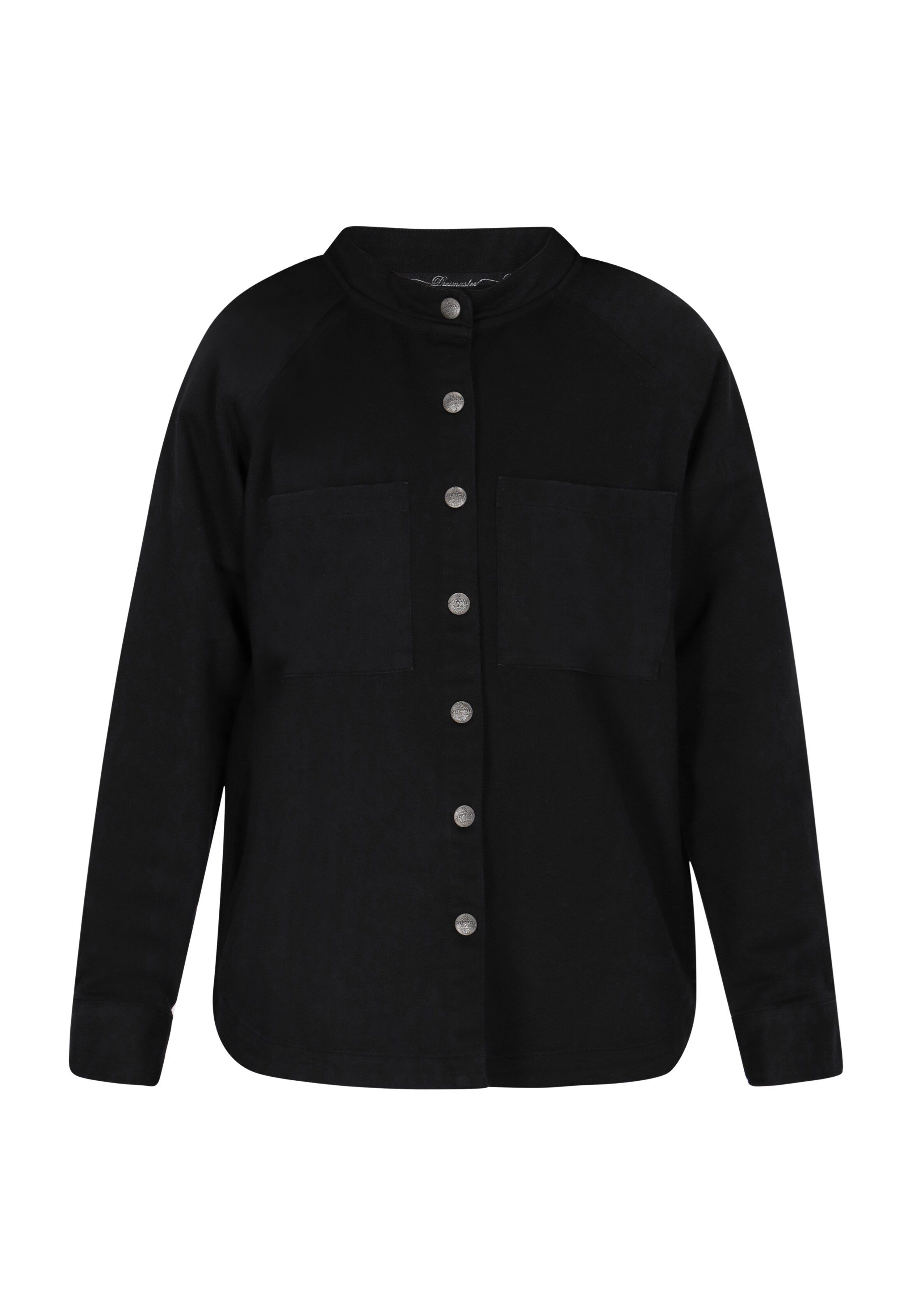DreiMaster Vintage Bluse in Schwarz: Vorderseite