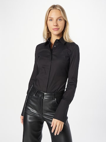 PATRIZIA PEPE Blouse Bodysuit in Black: front