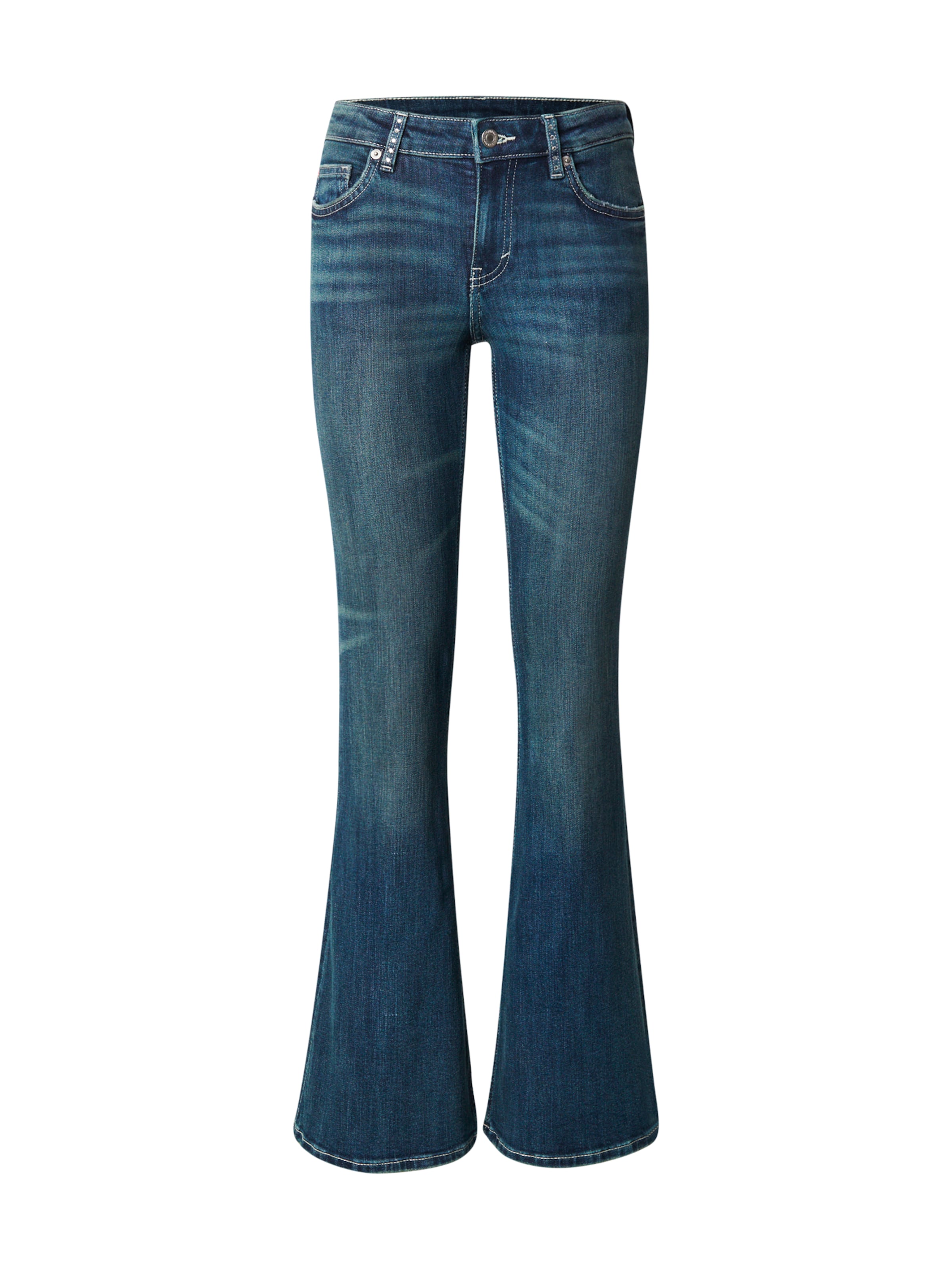 Monki Flared Jeans &#x27;KATSUMI&#x27; in Blue: front