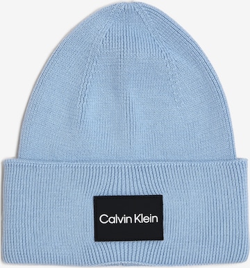 mėlyna Calvin Klein Megzta kepurė: priekis