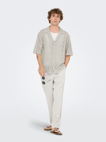 Only & Sons Regular Trousers 'ONSSINUS' in Grey