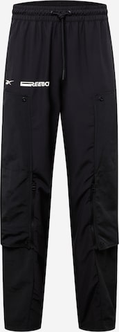 Regular Pantalon de sport Reebok en noir : devant