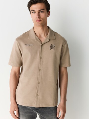 Next Rovný strih Košeľa - Hnedá