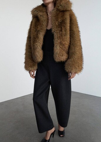 MANGO Wide leg Pants in Grey