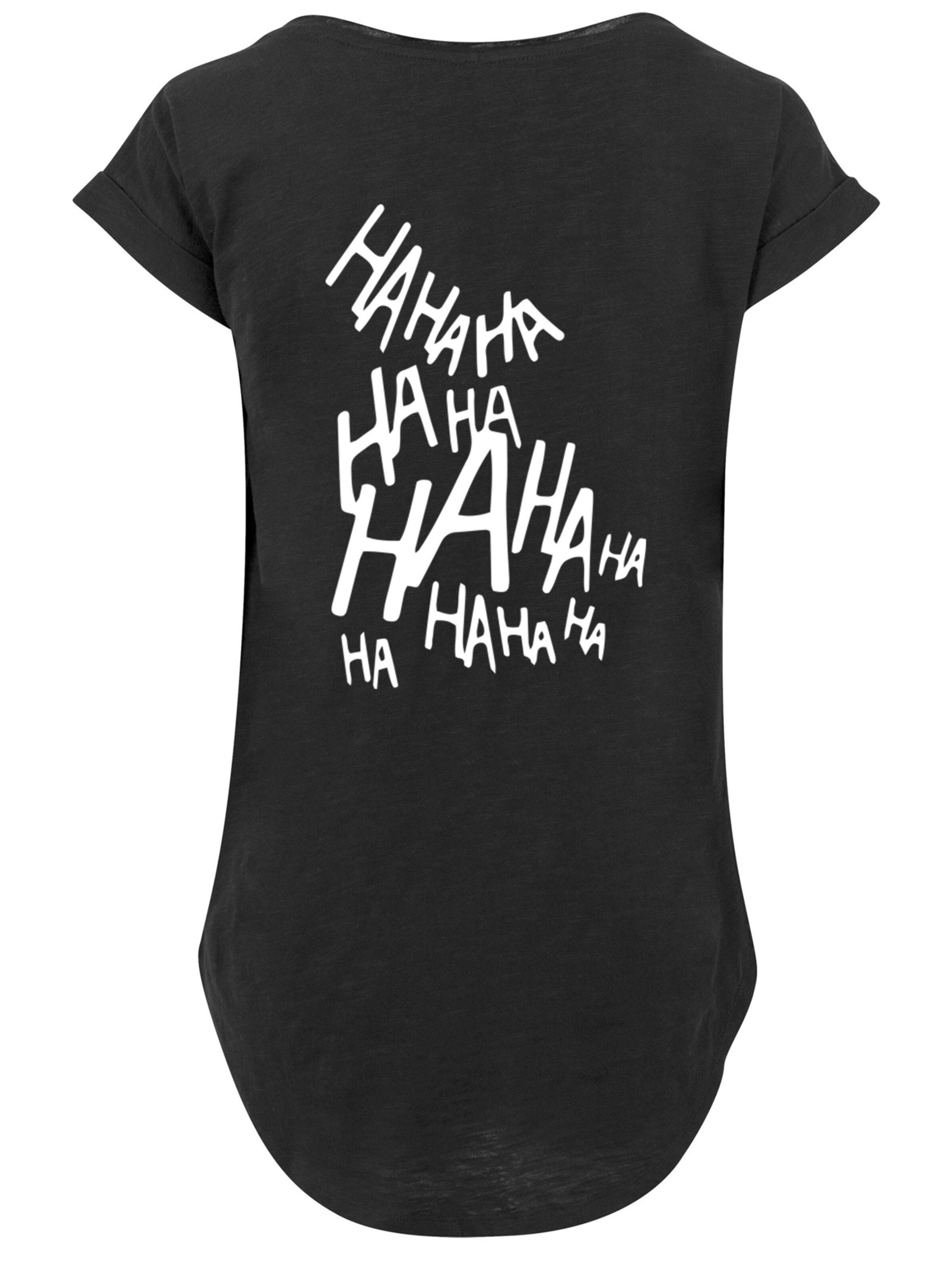 F4NT4STIC T-Shirt 'Suicide Squad Joker Coloured Smile' in Schwarz