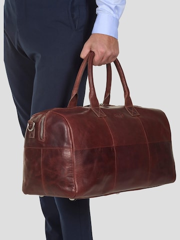 Borsa weekend 'Weekend Bag Sam Brown' di Howard London in marrone: frontale
