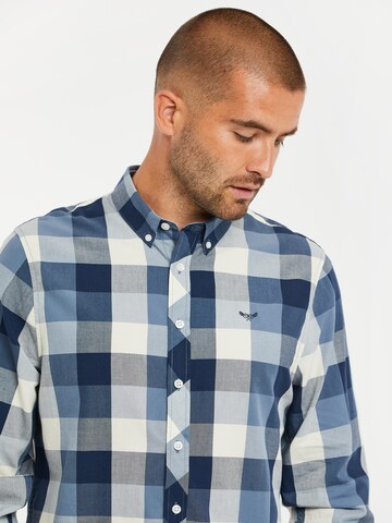 Threadbare Slim Fit Hemd 'Luca' in Blau