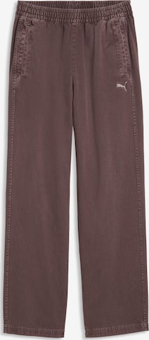PUMA Regular Workout Pants in Brown: front