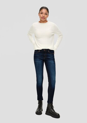 Skinny Jeans 'Sadie' de la QS pe albastru