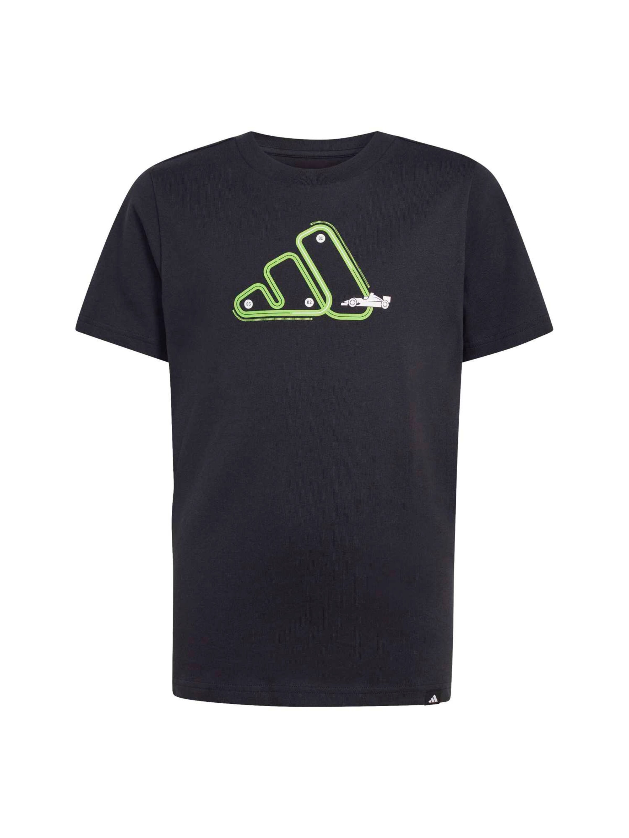 juoda ADIDAS SPORTSWEAR Sportiniai marškinėliai: priekis