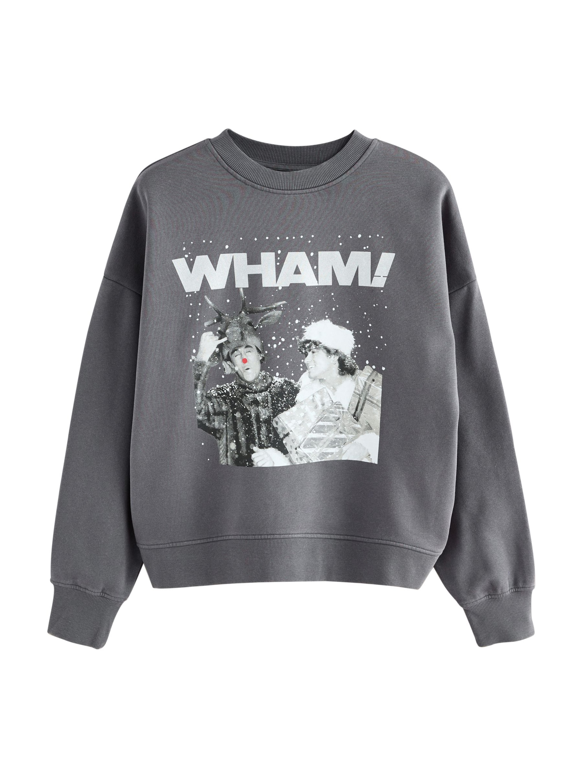 Next Sweatshirt in Grey / White, Item view