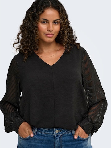 Camicia da donna 'CARMETTA' di ONLY Carmakoma in nero