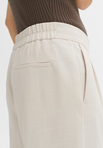 OPUS Loose fit Pleat-front trousers 'Marzena' in Beige