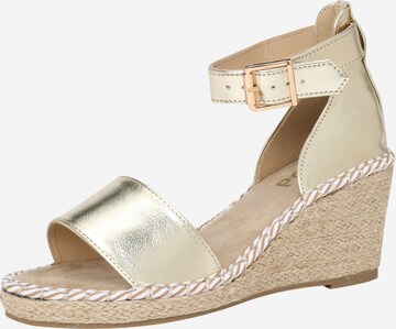 PS Poelman Sandal in Gold: front
