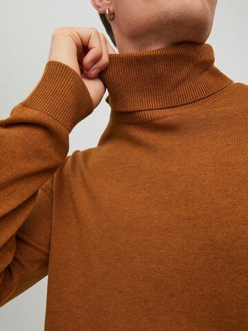 JACK & JONES Sweater 'Emil' in Brown