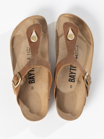 Tongs 'MERCURE' Bayton en marron