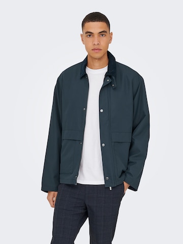 Only & Sons Демисезонная куртка 'ONSKOSMO' в Синий: спереди