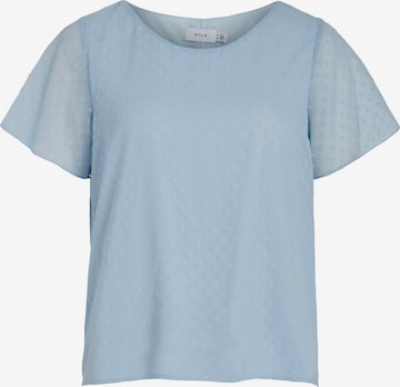 VILA Blouse 'Dobby' in Blauw: voorkant