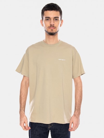 Carhartt WIP T-Shirt 'Script Embroidery' en S en beige, Vue avec produit
