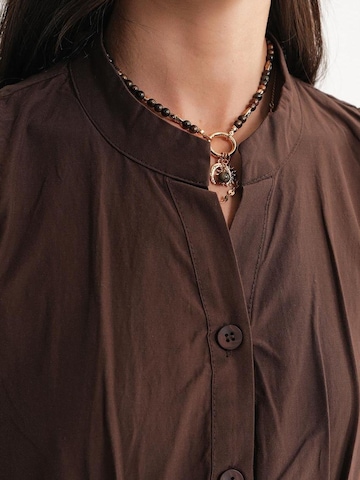 MixRay Shirt dress in Brown