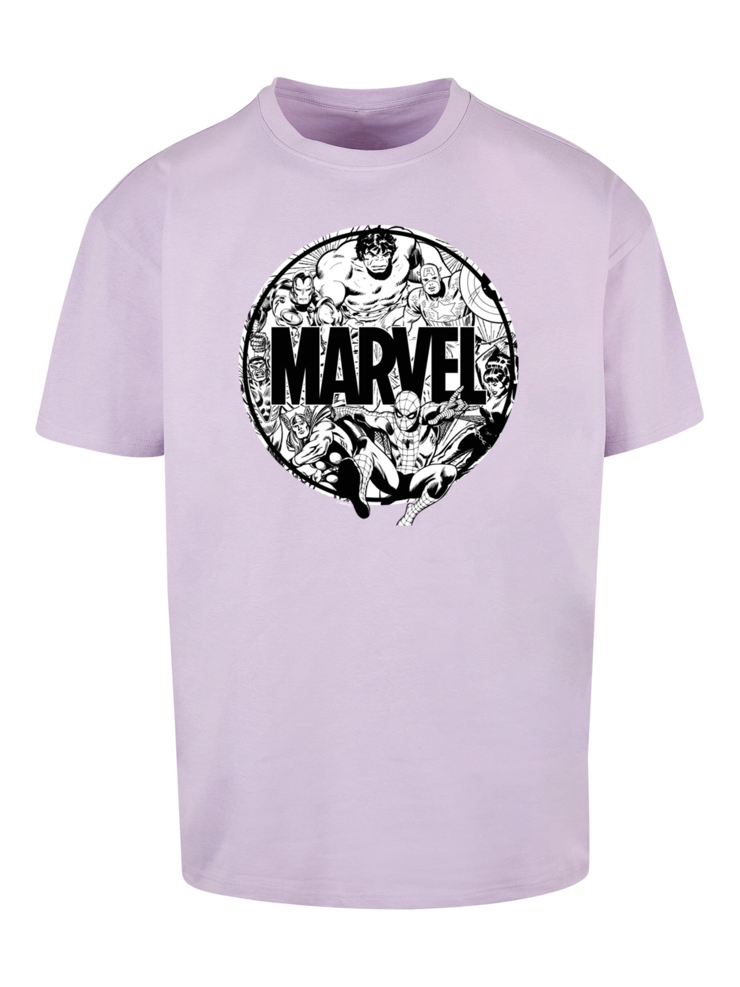 Maglietta 'Marvel Comics' di F4NT4STIC in lilla: frontale