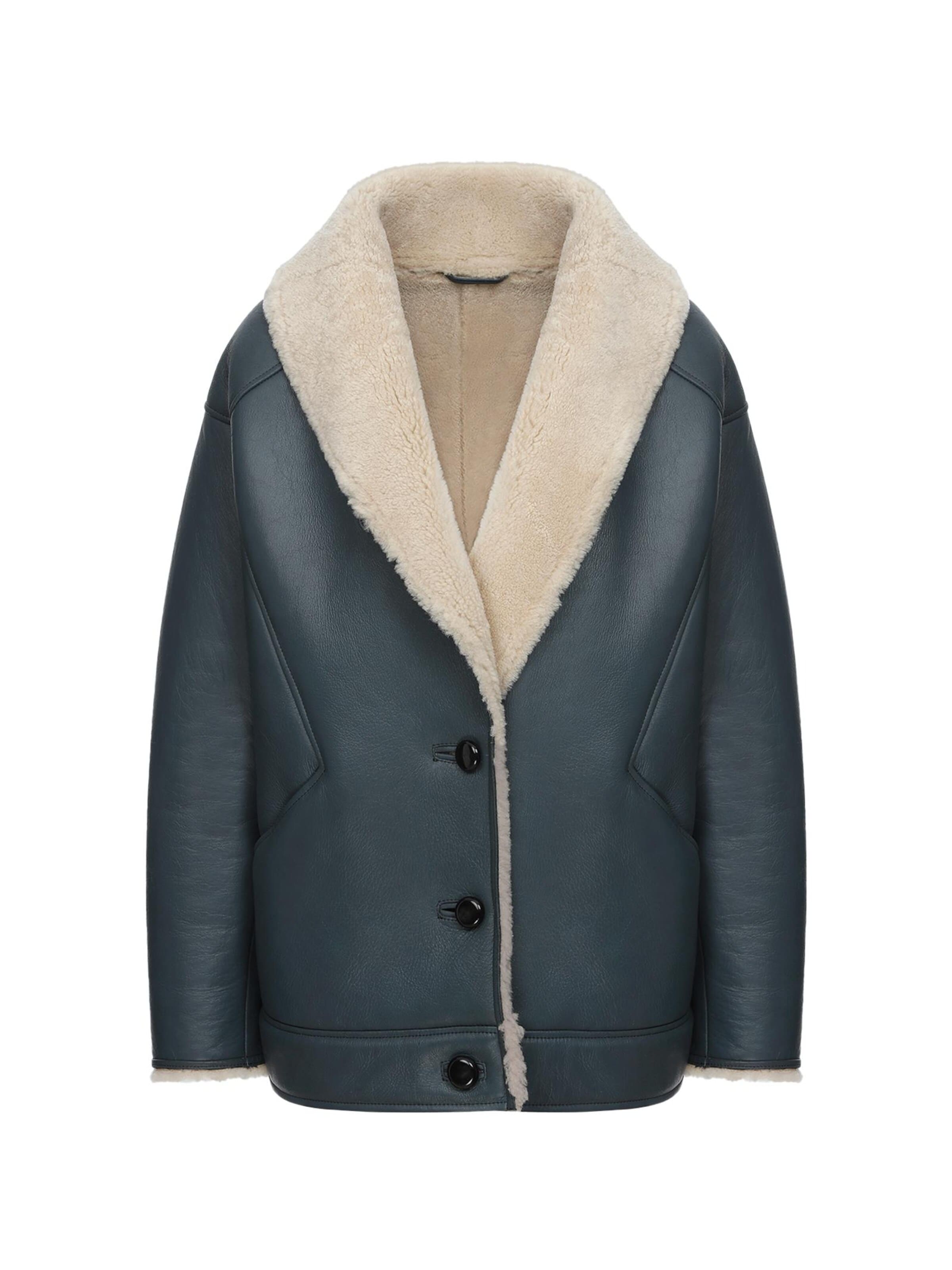 VESPUCCI BY VSP Winter Coat 'Nila' in Blue: front