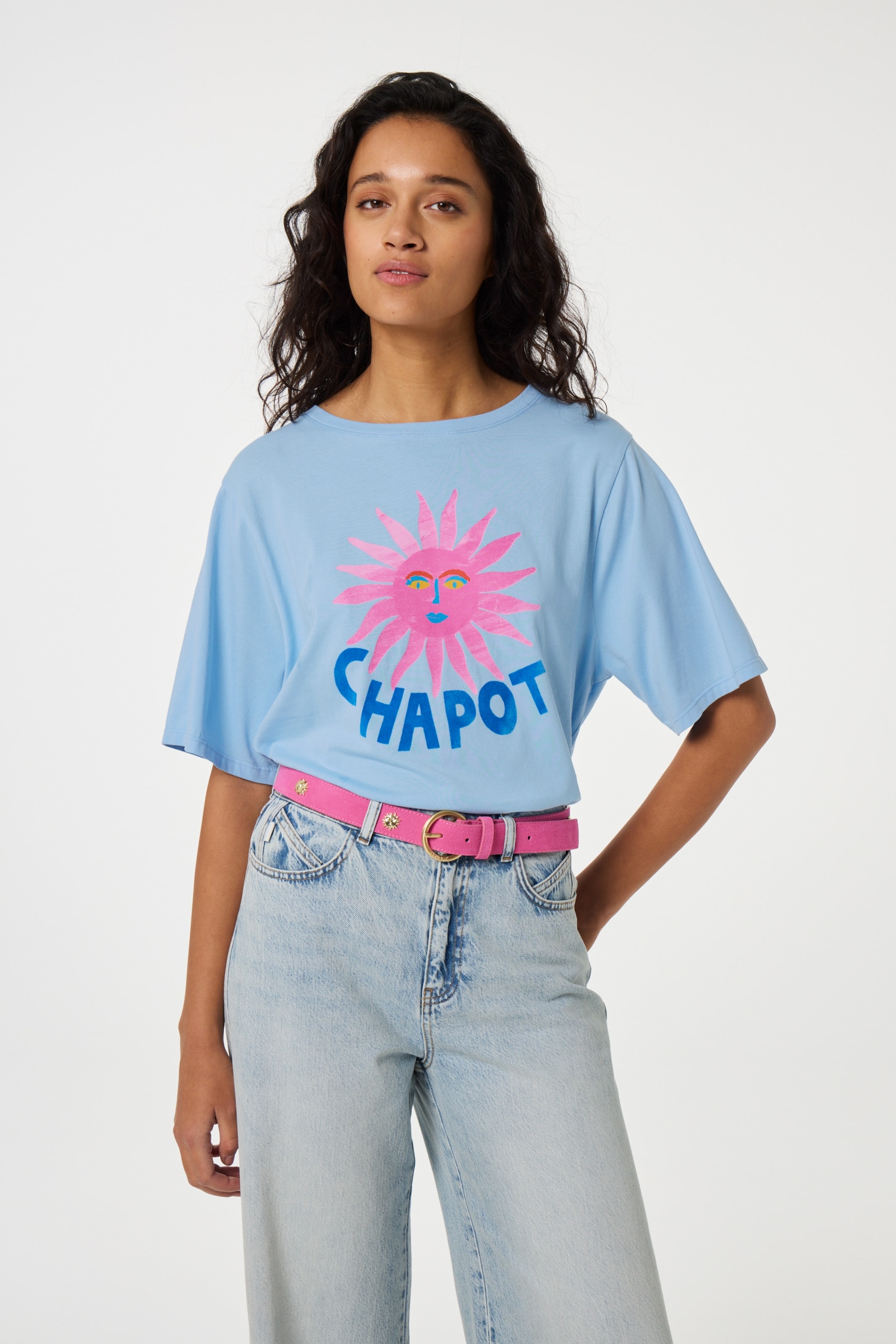 Fabienne Chapot Belt in Pink: front