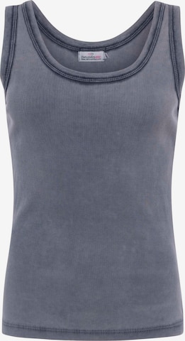 Zwillingsherz Tanktop in Blau: Vorderseite
