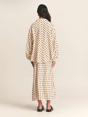 St MRLO Blouse 'Swansea' in Beige: terug