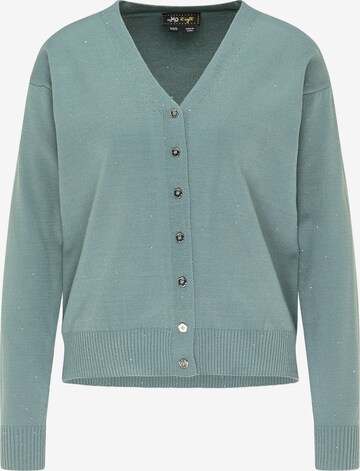 myMo at night Knit Cardigan in Green: front