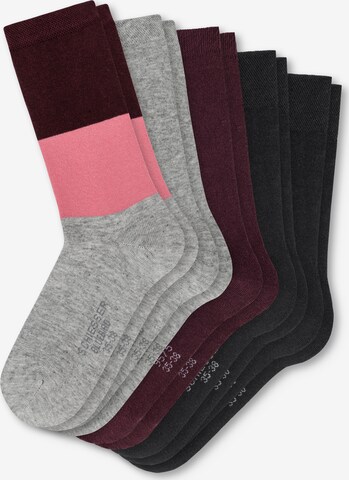 Chaussettes 'Daily Basic' SCHIESSER en gris : devant