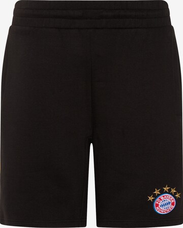 FC BAYERN MÜNCHEN Workout Pants in Black: front