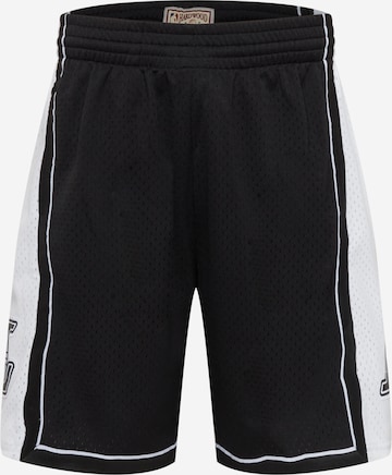 Loosefit Pantalon Mitchell & Ness en noir : devant