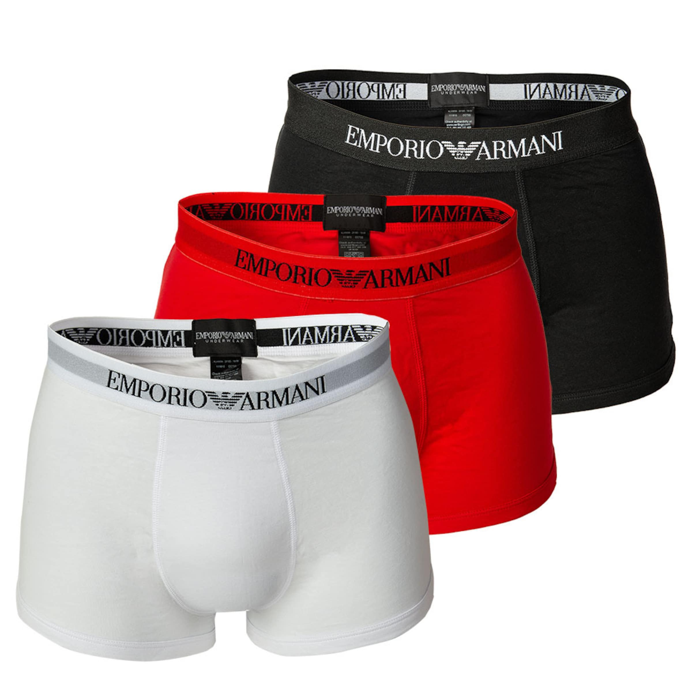 Boxer di Emporio Armani in rosso: frontale
