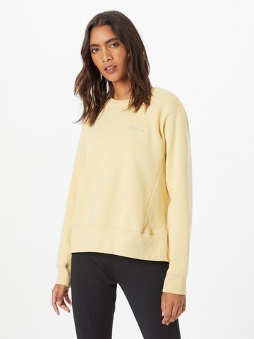 Sweat de sport 'Lodge™' COLUMBIA en jaune : devant