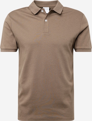 T-Shirt 'TOULOUSE' SELECTED HOMME en marron : devant