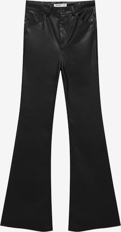 Pull&Bear Rozkloszowane Jeansy w kolorze czarny: przód