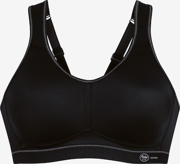 ANITA Bandeau BH 'Light & Firm Sport' in Schwarz: Vorderseite