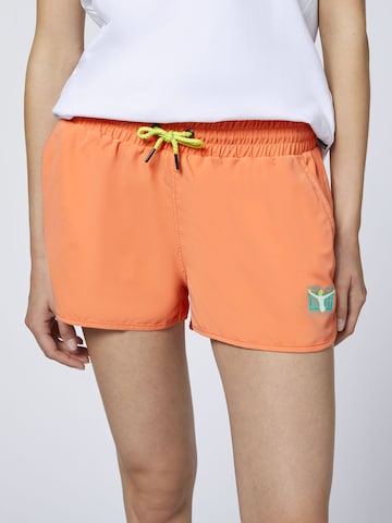 CHIEMSEE Board Shorts in Orange: front