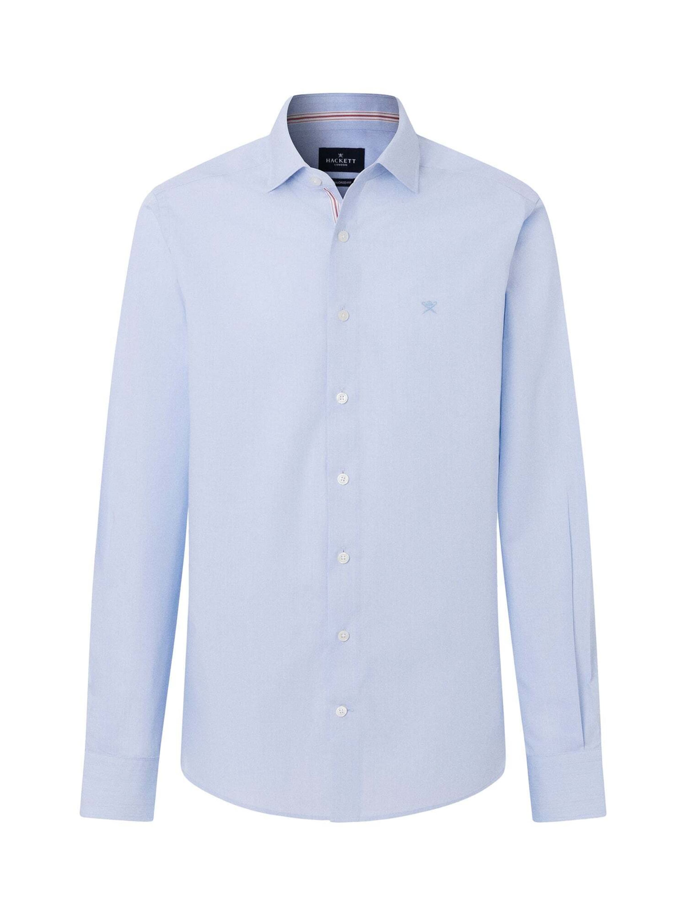 Hackett London Regular fit Overhemd in Blauw: voorkant