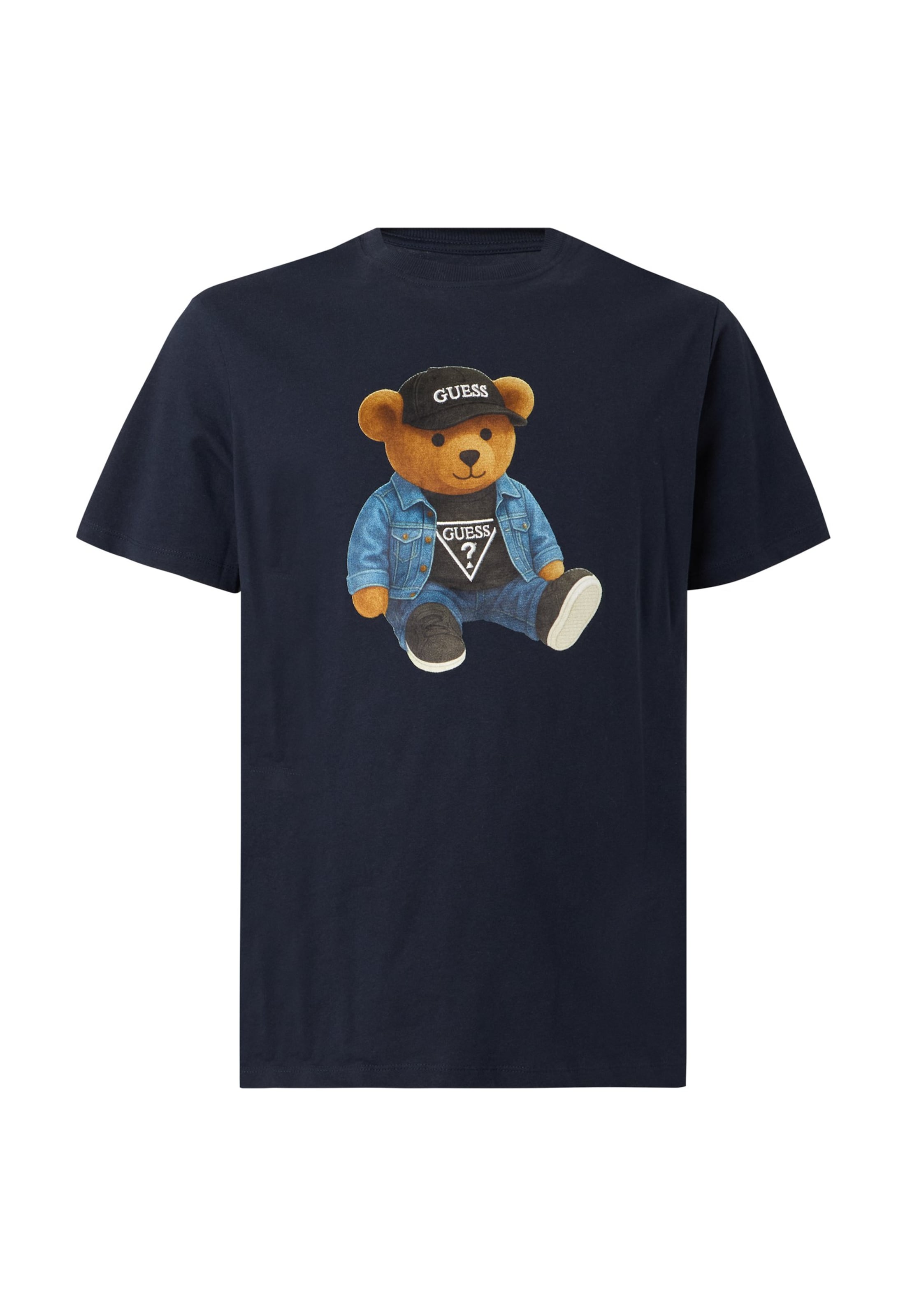 GUESS - Camiseta en azul: frente