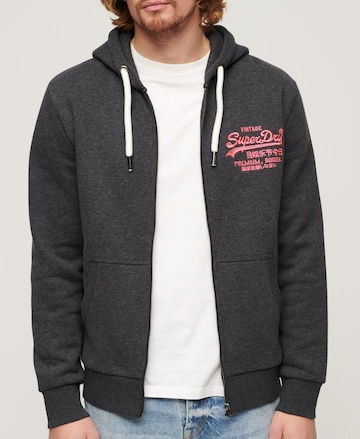 Superdry Sweatjacke in Grau